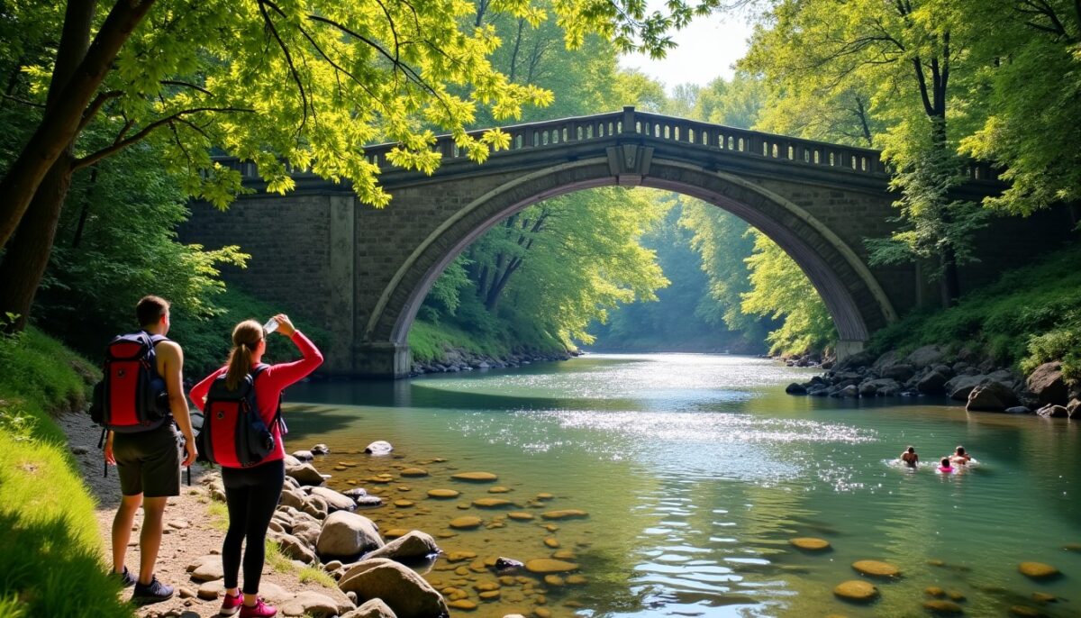 Pont de la Cerise à Gilette : un havre de baignade, randonnée et immersion en pleine nature Pont de la Cerise à Gilette : un havre de baignade, randonnée et immersion en pleine nature