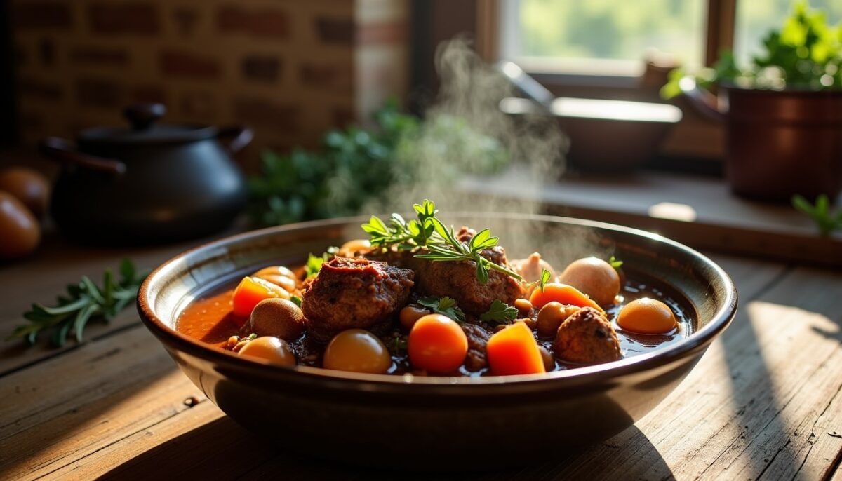 Civet de sanglier traditionnel au vin rouge : une recette simple et savoureuse